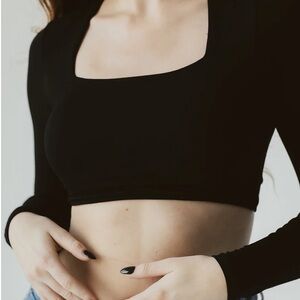 Klassy Network long sleeve crop top